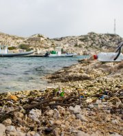 Ramassage DCSMM - Plage de Pomègues (Frioul)