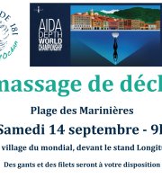 Championnats du monde d'apnée : Nettoyage de la plage des Marinières