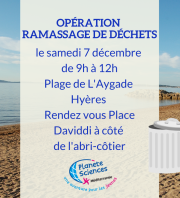 Ramassage de déchets à L'Aygade Hyères