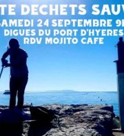 Collecte des dechats sauvages Port de Hyères 83400