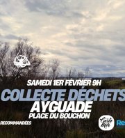 Collecte de déchets sauvage à l'Ayguade