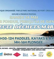 Tour Fondue, collecte paddle/kayak, plongée à pied