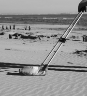 Opération de nettoyage de la plage du Veillat avec des scolaires