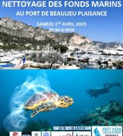 Ramassage de déchets sous-marins Port de Beaulieu-sur-Mer