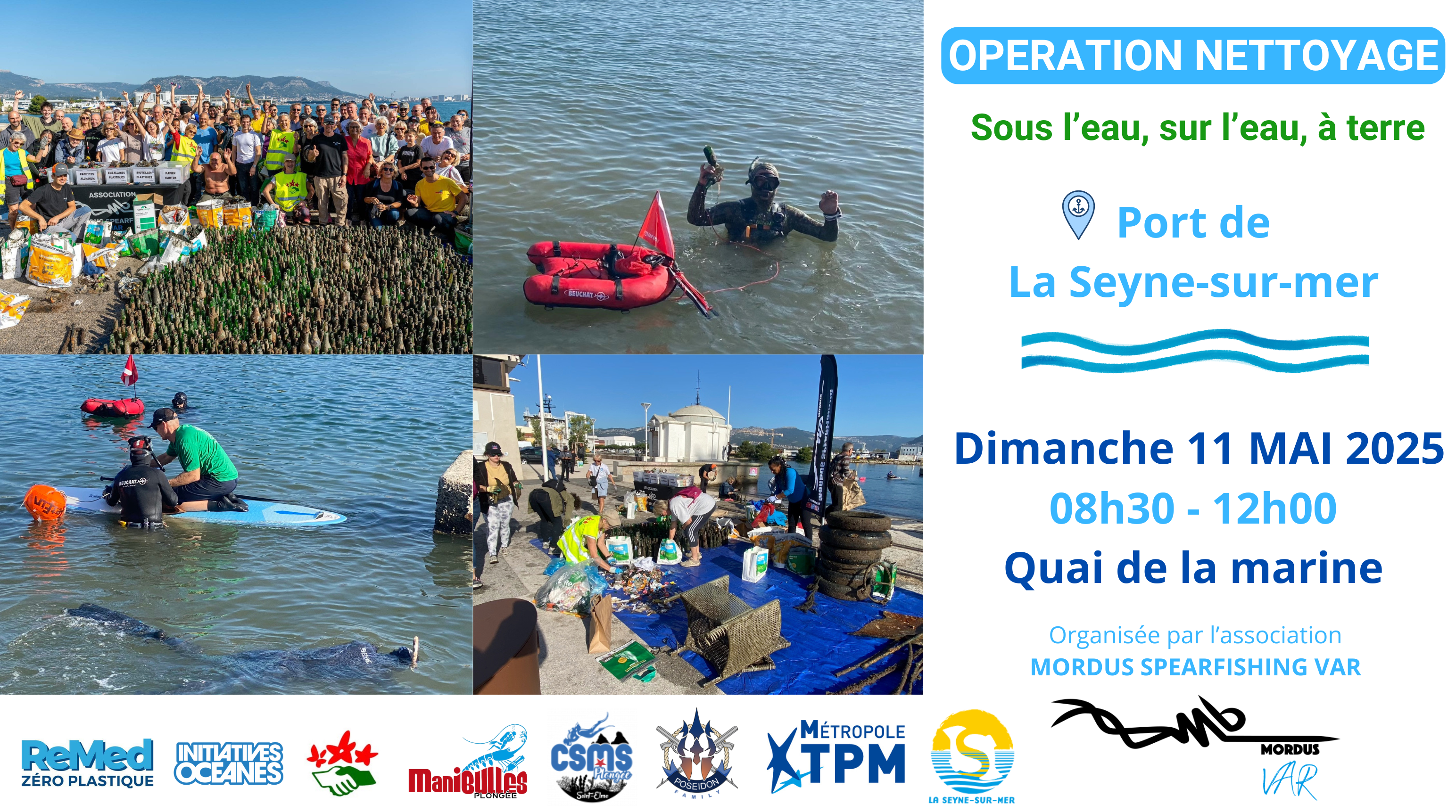 Opération nettoyage - Port de La Seyne sur mer (Var 83)